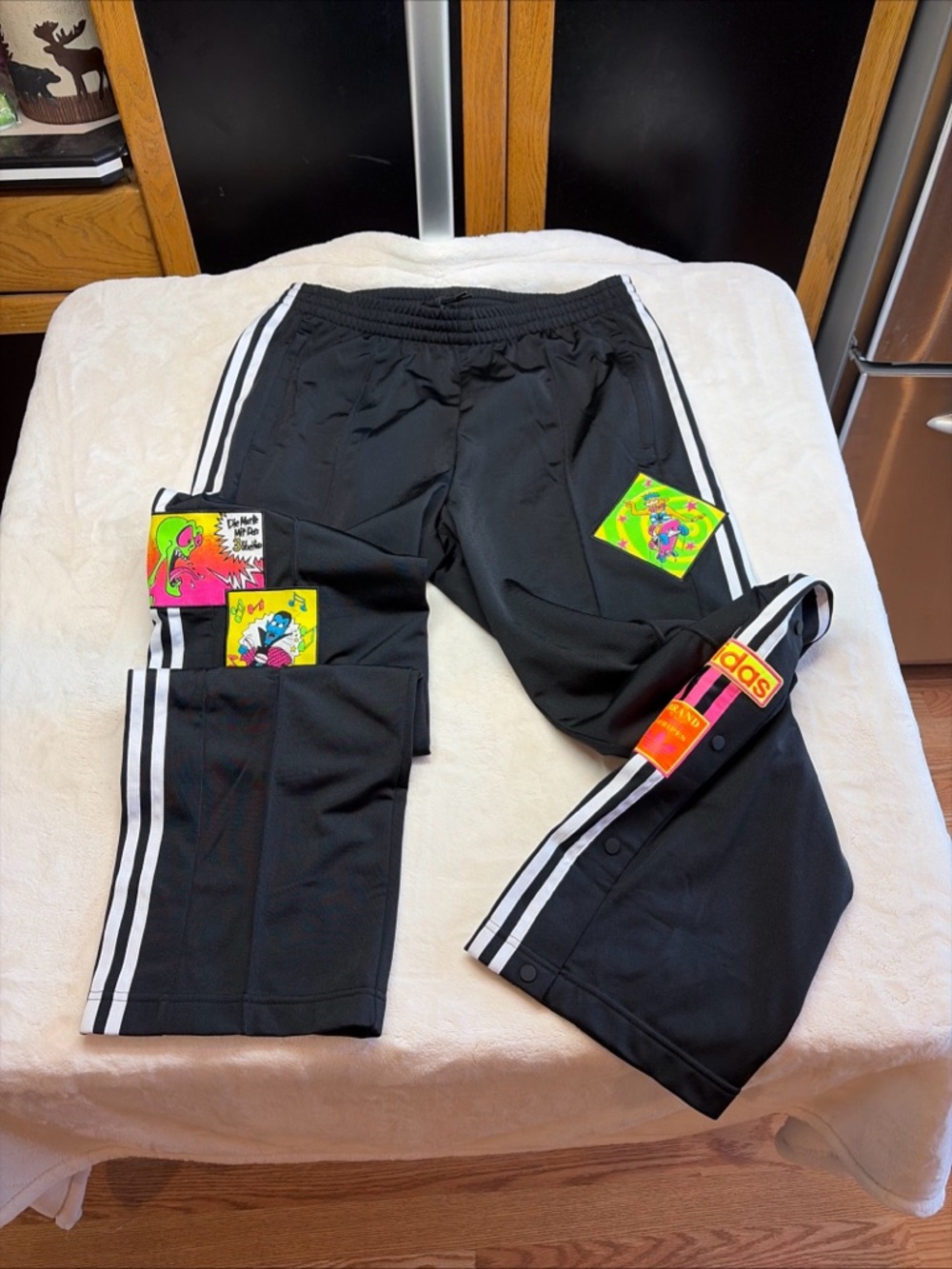 Adidas x Jeremy Scott Adibreak Women's Pants, H53370, Black, Size L